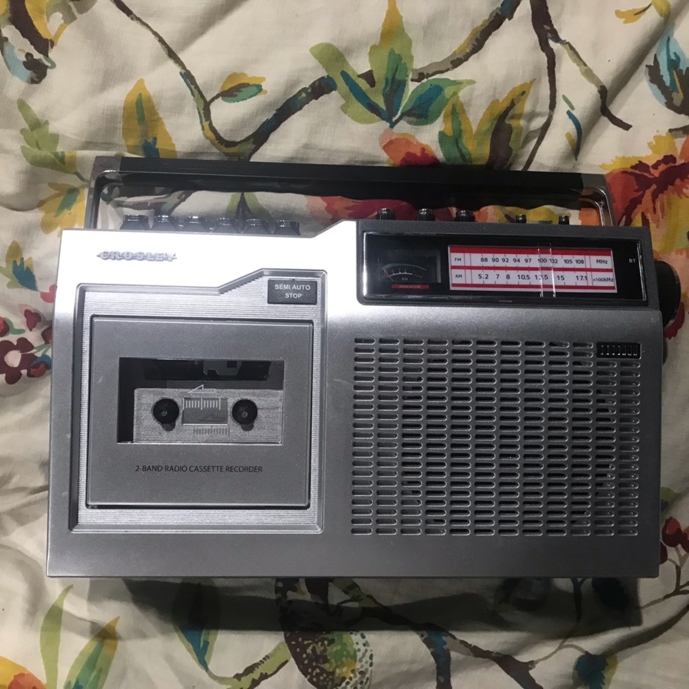 Crosley CT200B-SI Cassette Player/Bluetooth Receiver/Radio